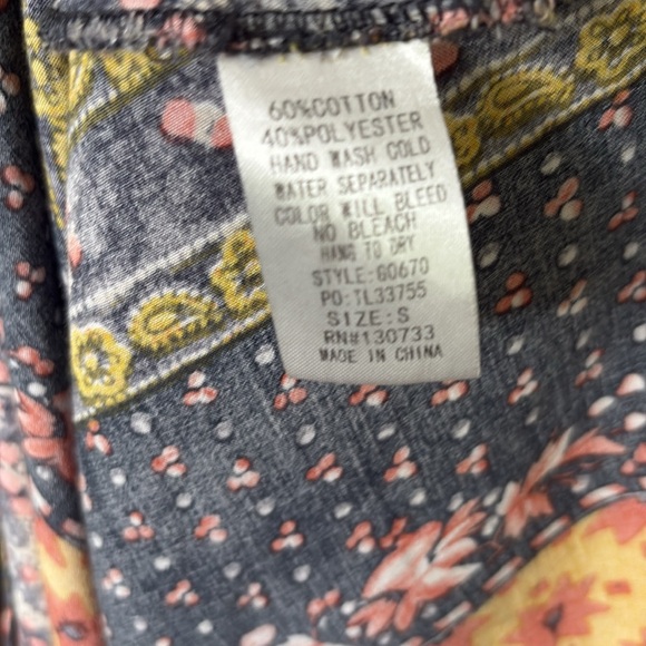 Umgee patchwork hippie Dress with Keyhole - Picture 6 of 7